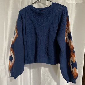 Rock and Roll Denim Sweater